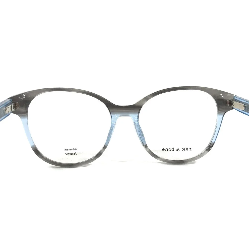 Rag & Bone Eyeglasses Frames RNB3068/G 09V Gradient Blue Gray Cat Eye 52-16-140
